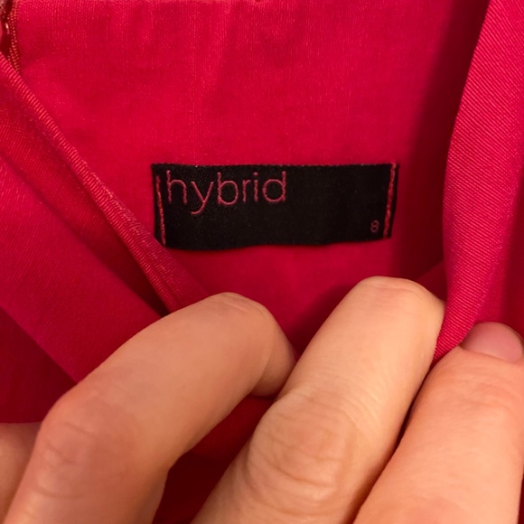 HYBRID Sleeveless Tie Front Pencil Midi Dress. NWT - Picture 3 of 6